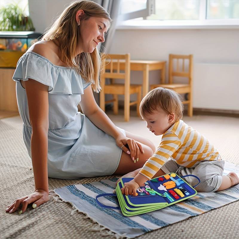 Interaktiv Montessori Bog | Udviklende Legebog til Små Børn