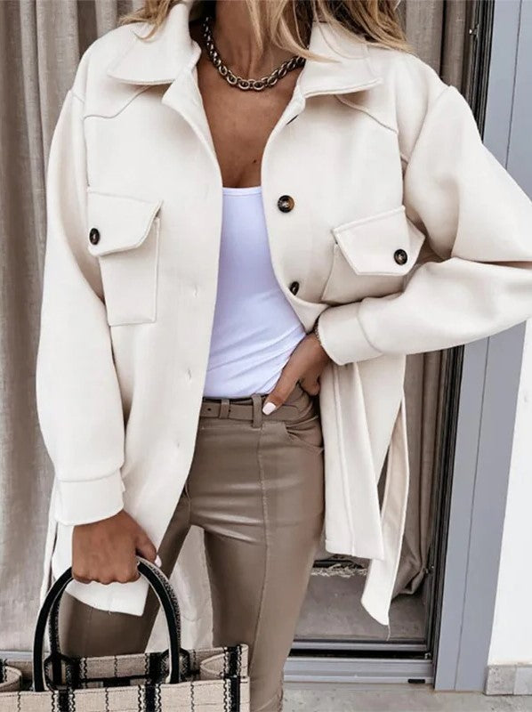 Casual oversize shacket til damer | Til kontor, fritid og byliv