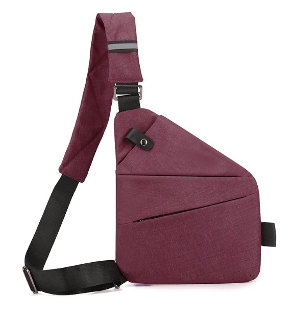 Crossbody Brysttaske med RFID-Beskyttelse | Hold Kort og Mobil Sikker