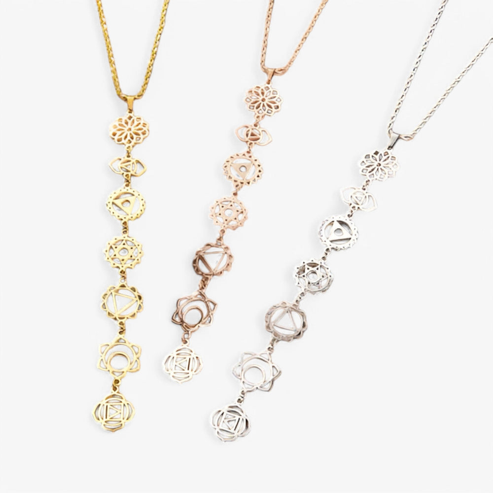 Halskæde med Chakra Krystaller | For Indre Ro og Balance