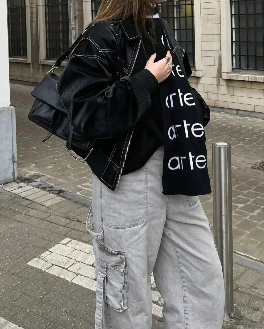 Stilfuld Bomberjakke i Ægte Læder | Urban Look