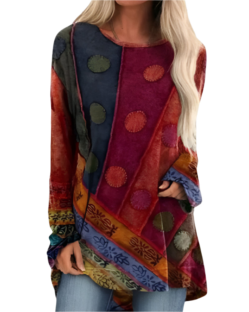 Smukke Retro Bluser i Bomuld