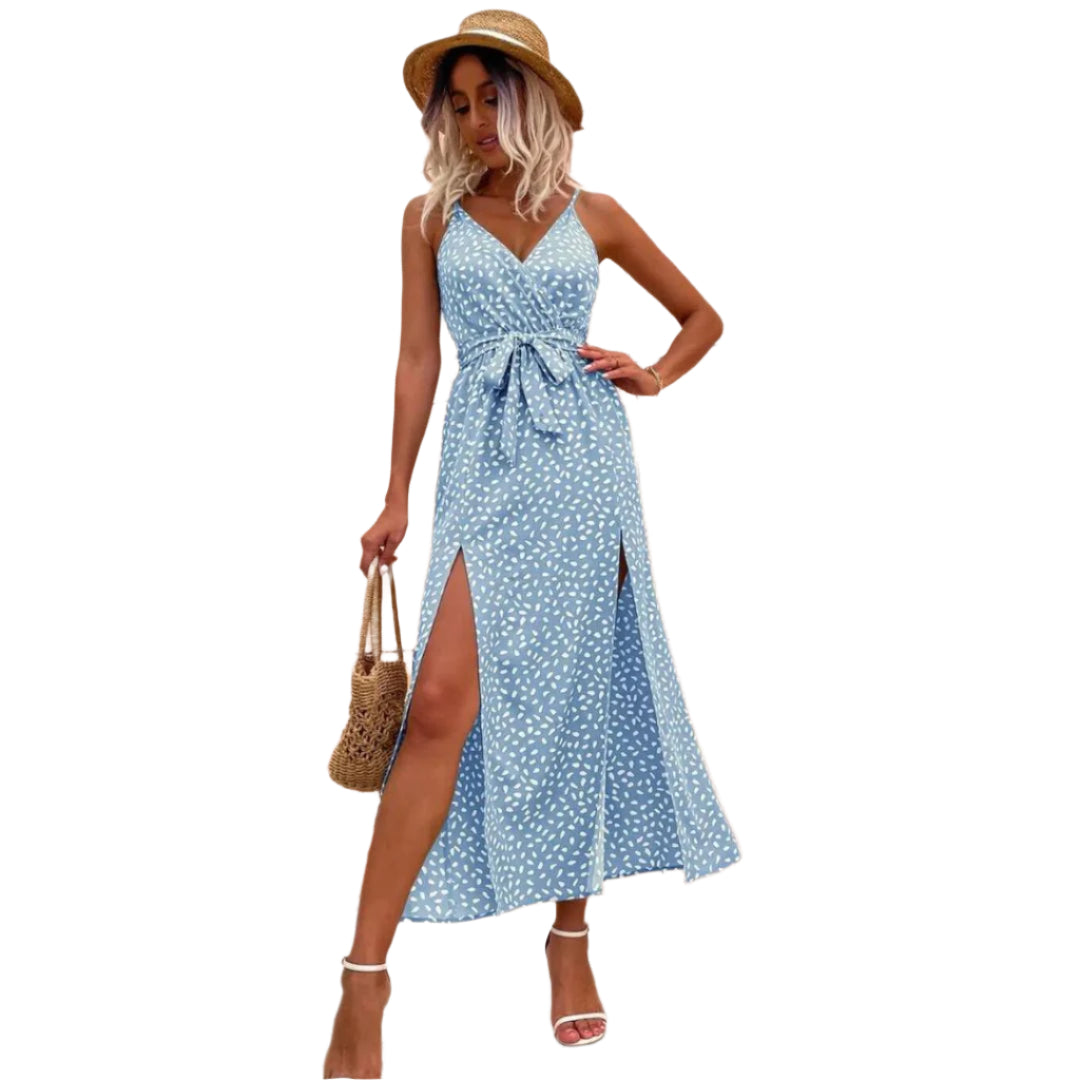 Lang Kjole til Sommeren | Feminin og Åndbar Boho Stil