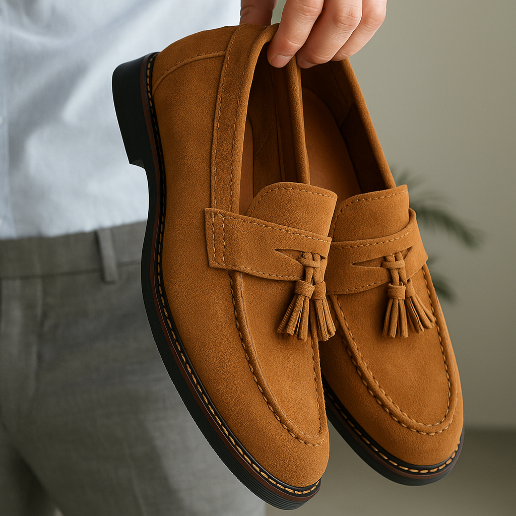Ruskind Slip-on Sko til Herre | Moderne og Tidløs