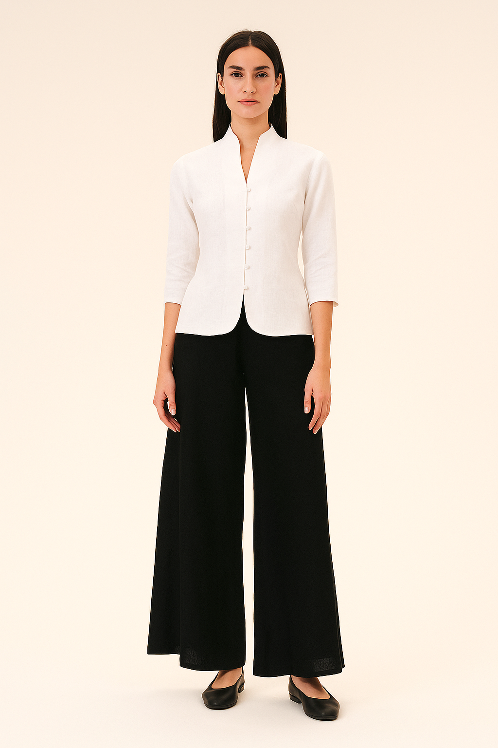 Bluse med Klassisk Snit og Høj Krave | For det Sofistikerede Look