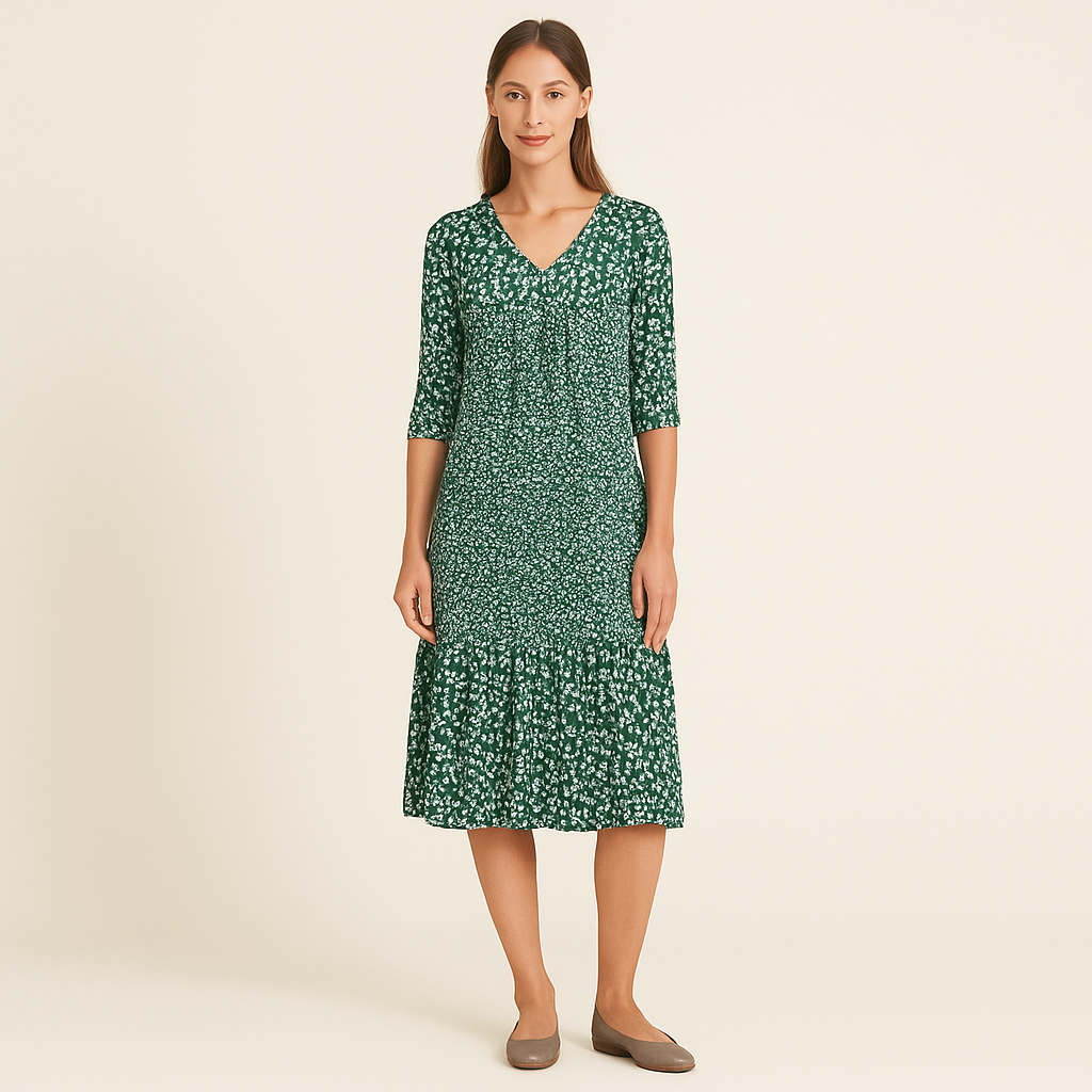Klassisk Kjole med Feminint Snit | Elegant og Behagelig