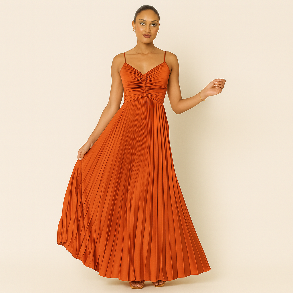 Elegant midikjole | Smukt fald og stilfuldt design
