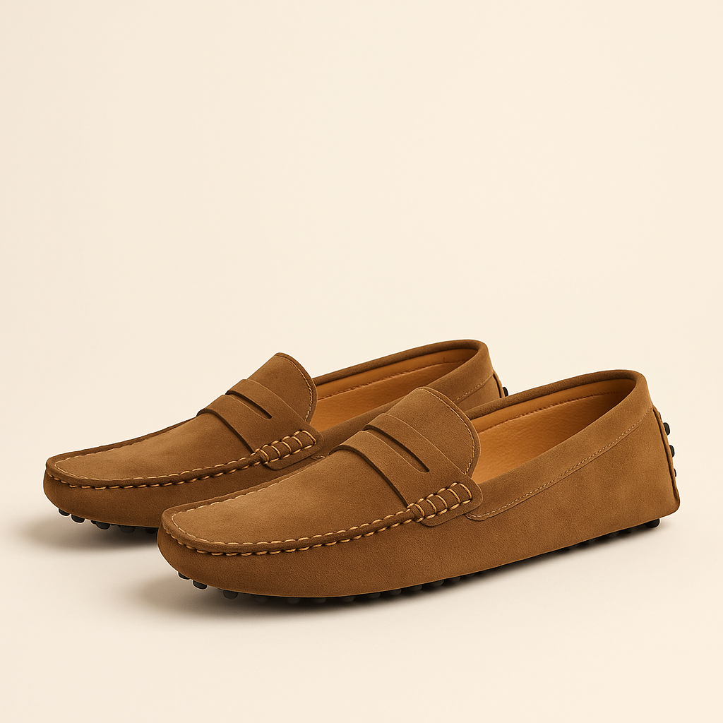 Stilrene Herresko | Loafers i Blødt Ruskind