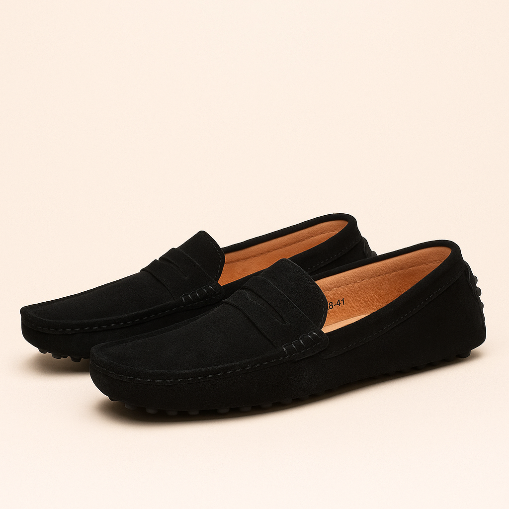Stilrene Herresko | Loafers i Blødt Ruskind
