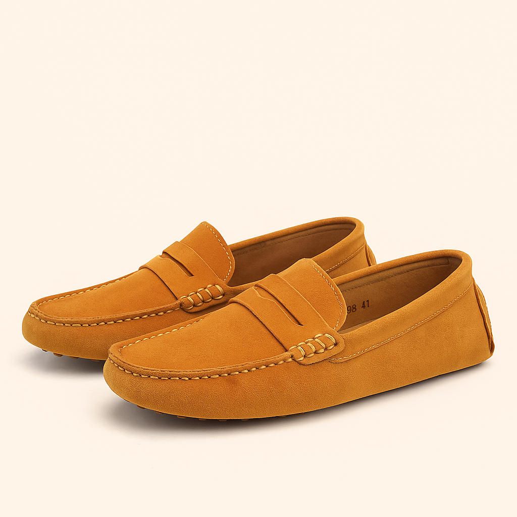 Stilrene Herresko | Loafers i Blødt Ruskind