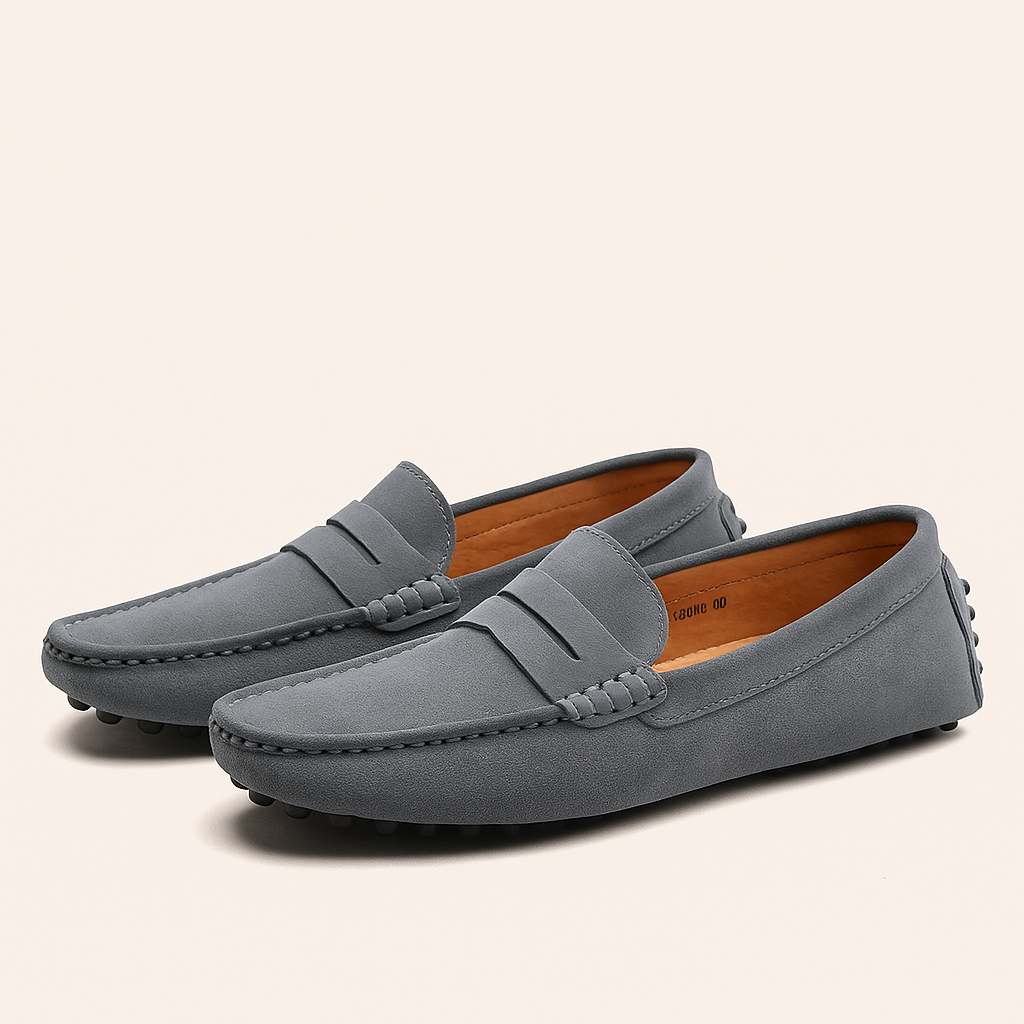 Stilrene Herresko | Loafers i Blødt Ruskind