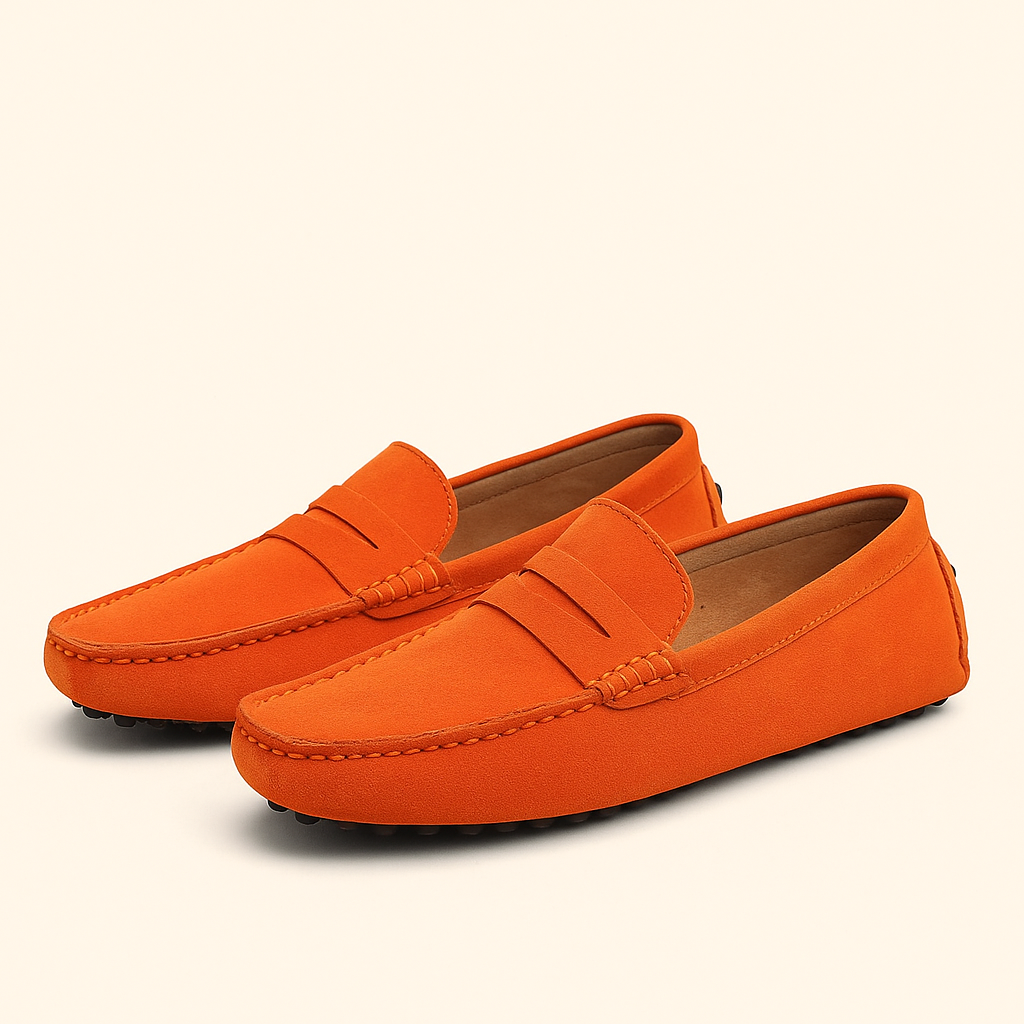 Stilrene Herresko | Loafers i Blødt Ruskind