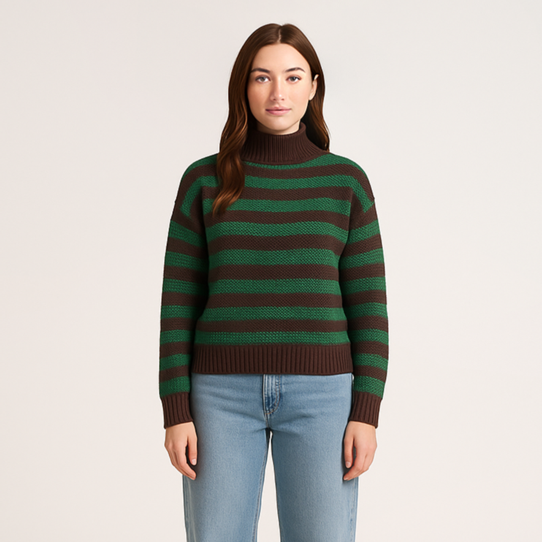 Blød og Hyggelig Strikket Sweater med Løs Pasform