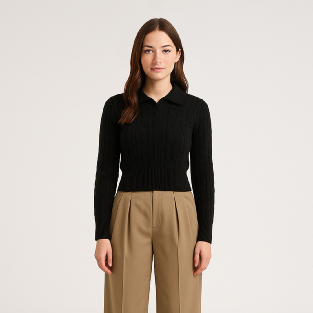 Langærmet Trøje med Minimalistisk Design