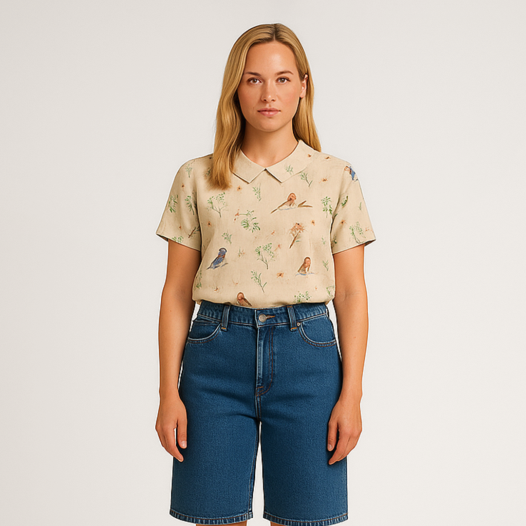 Sommerlig og Stilfuld Damebluse