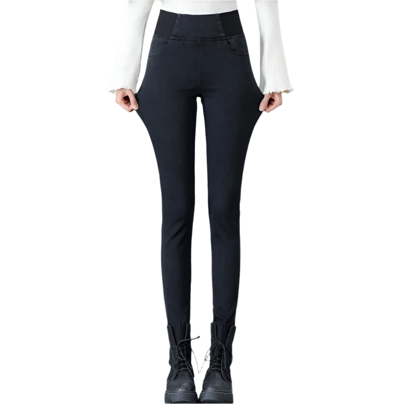 Modejeans til Kvinder | Højtaljede Vintage-Wash Skinny Fit