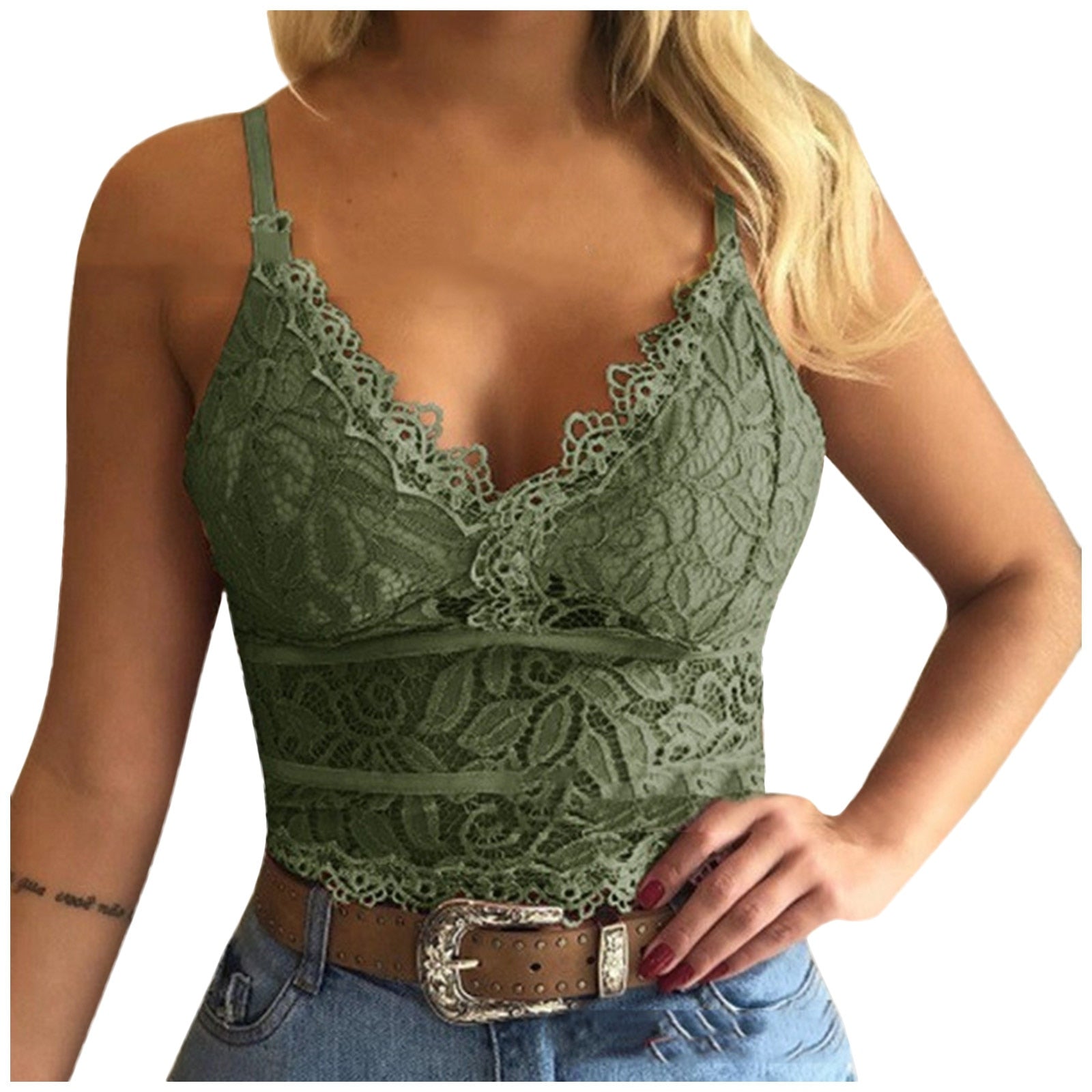 Feminine Blonde Crop Top | Let og Komfortabel Pasform