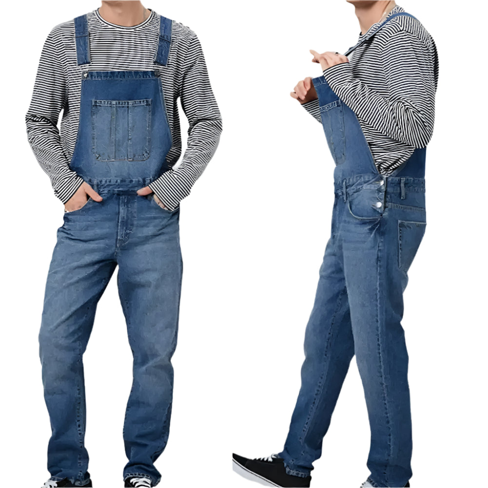 Årgang Overall i denim til Herrer