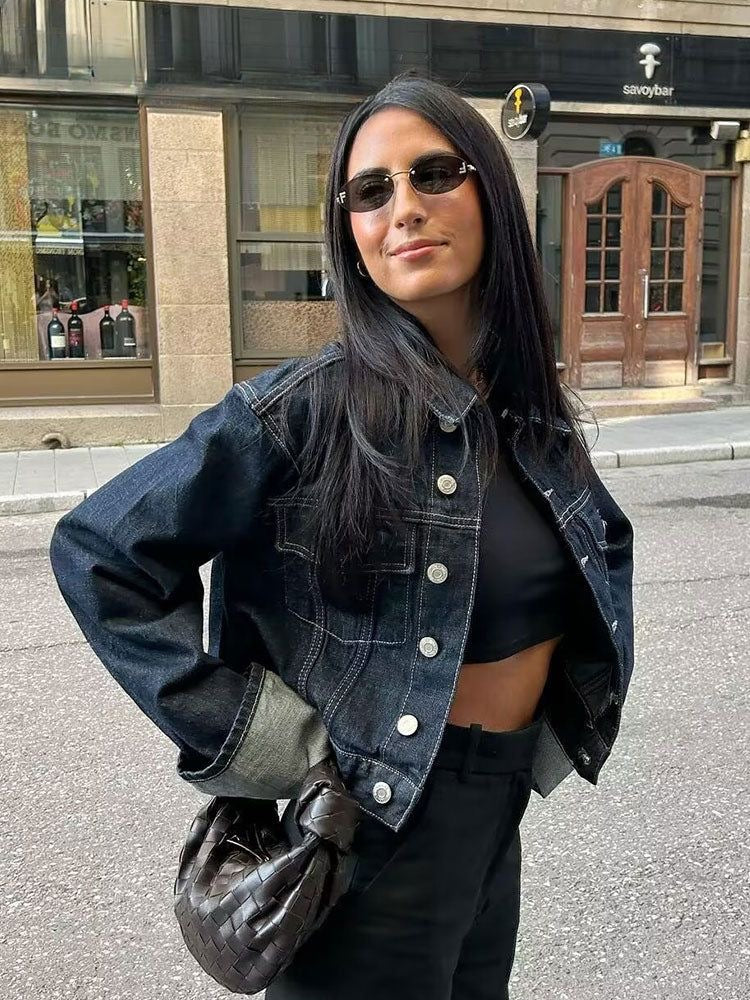 Casual Denim Outfit | Todelt Look i Blød Kvalitet