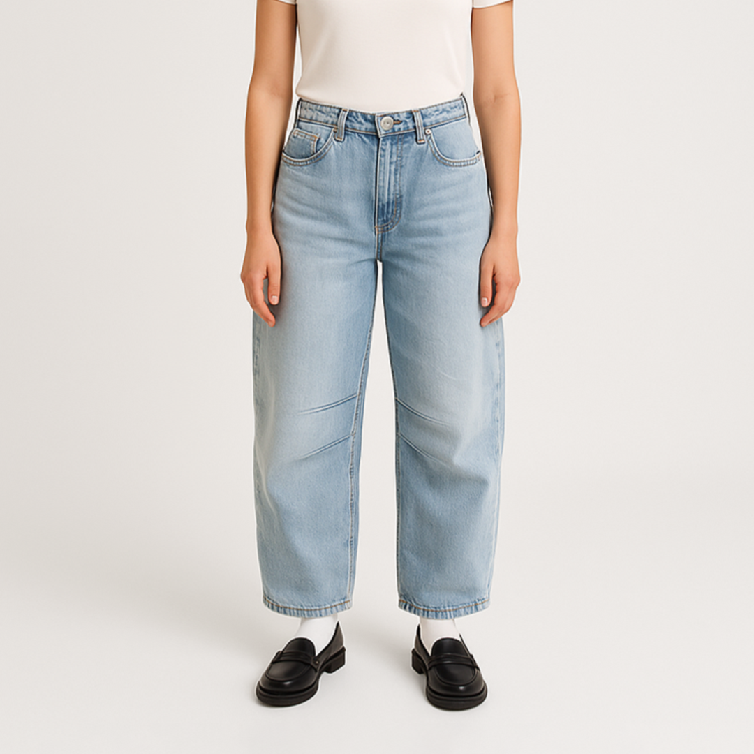 Høj Talje Jeans med Perfekt Pasform og Slidstærk Kvalitet