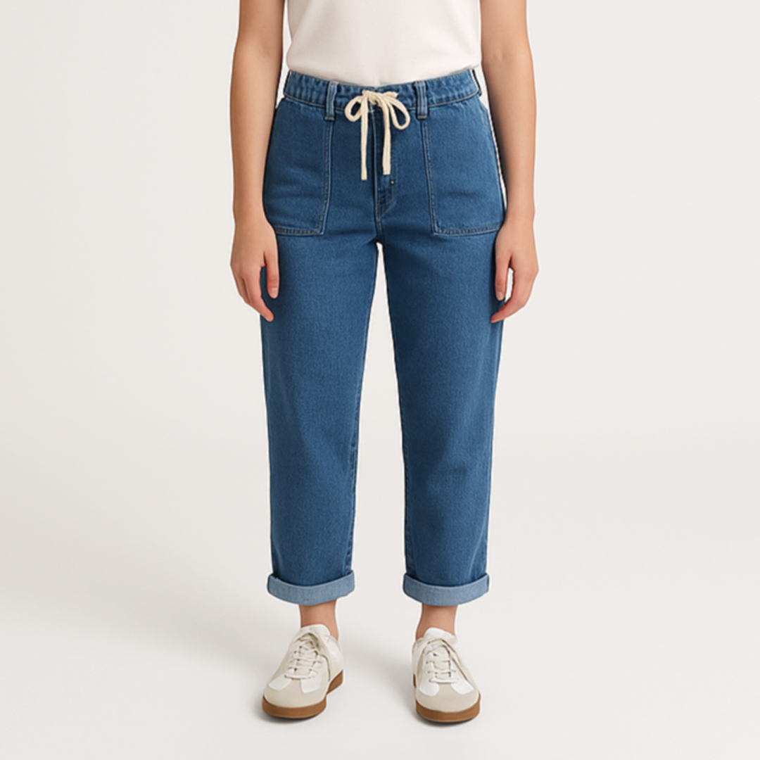 Rå Denim Jeans med Tidløs Stil