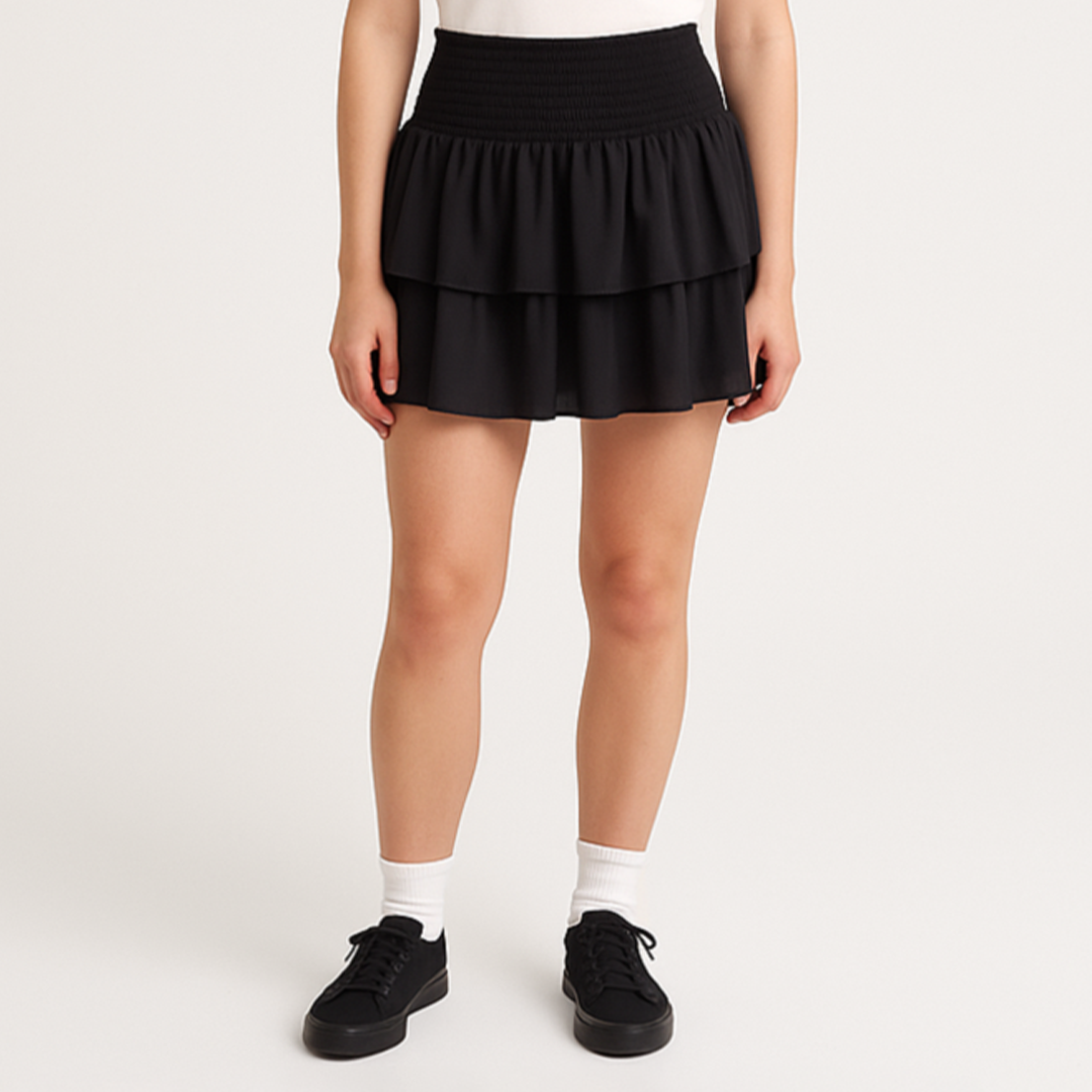 Sommer Plisseret Mini Nederdel