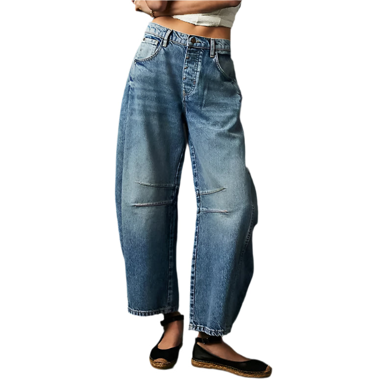 Høj Talje Jeans med Perfekt Pasform og Slidstærk Kvalitet