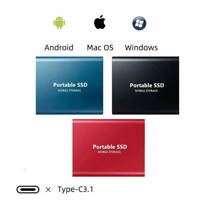 Ekstern SSD med Høj Overførselshastighed | Plug & Play