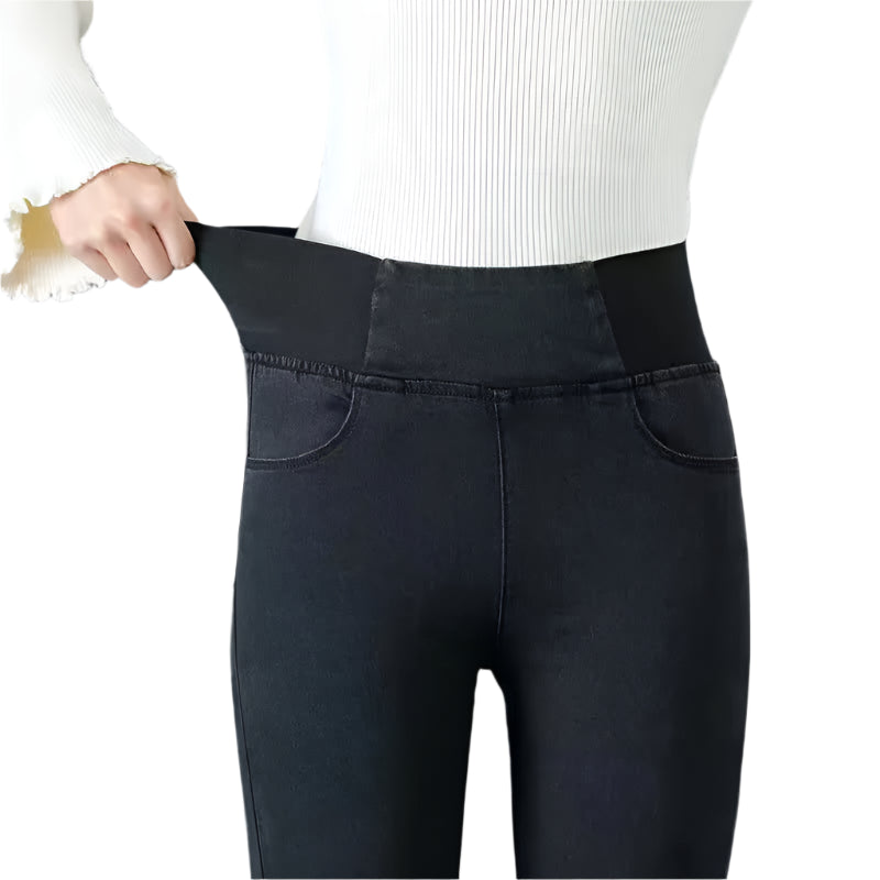 Modejeans til Kvinder | Højtaljede Vintage-Wash Skinny Fit
