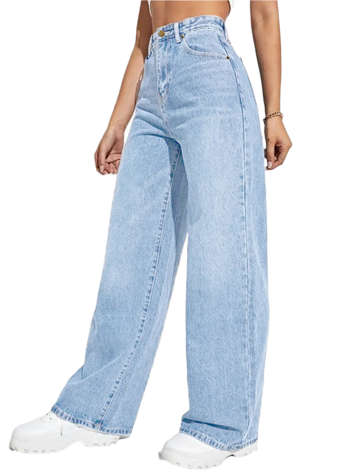 Modebukser med Brede Ben | Tidløse Denim Jeans til Hverdag