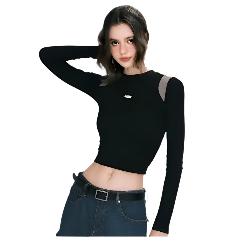 Stilren Top med Lange Ærmer | Feminint og Sofistikeret Look