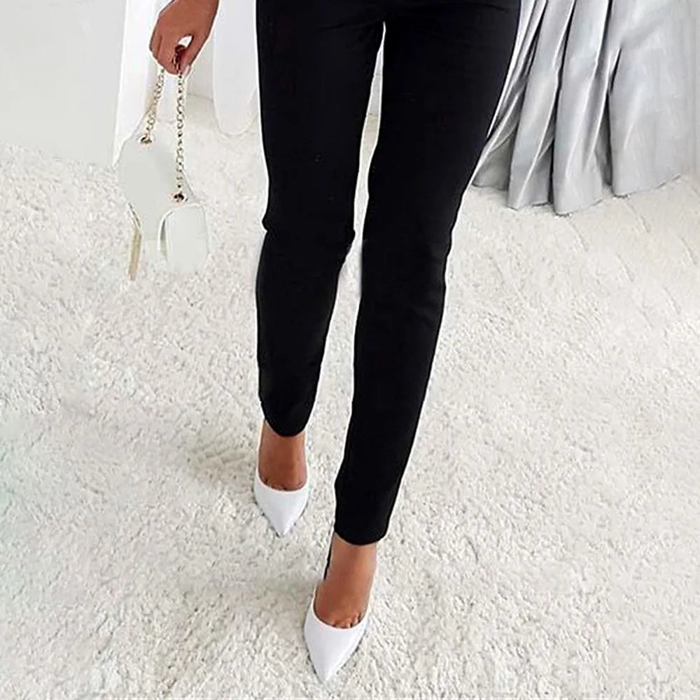 Casual Elegant Jumpsuit til Damer | Høj Talje og Slank Pasform