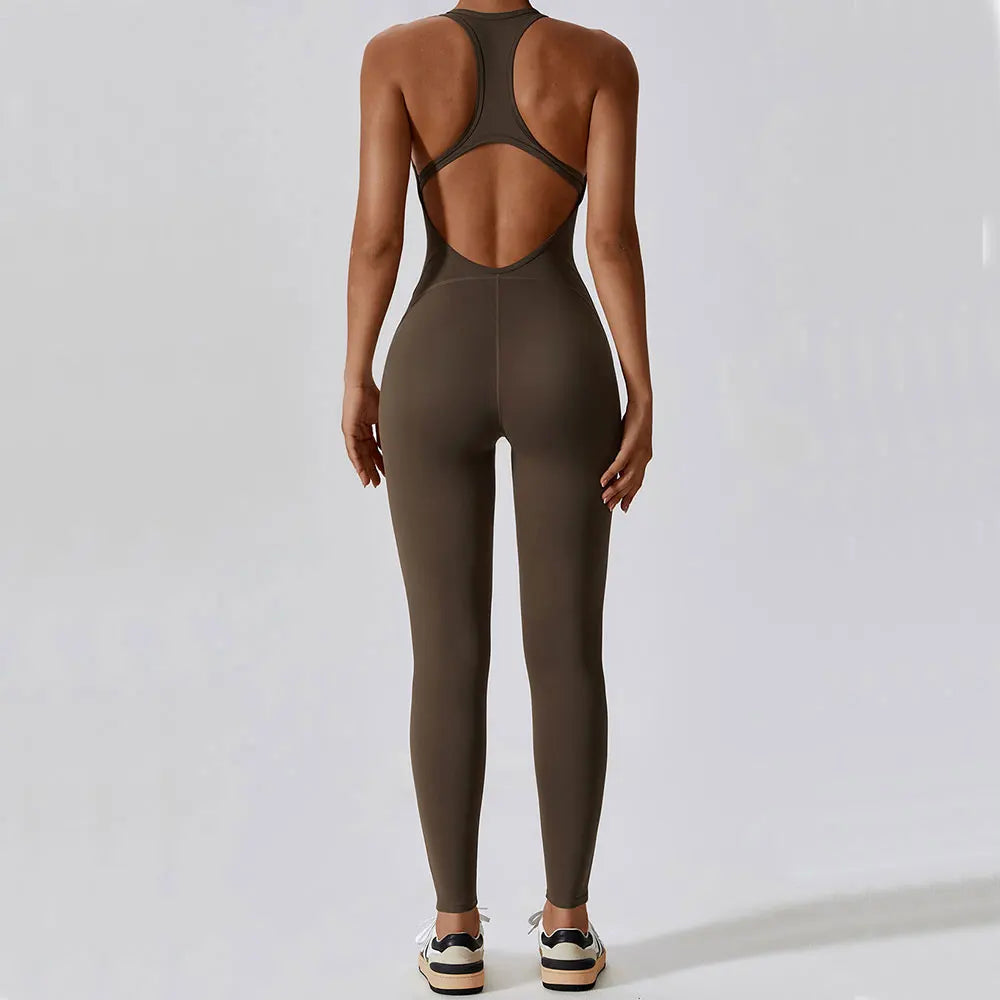Yoga & Pilates Jumpsuit til Damer | Blød og Elastisk Sportstøj