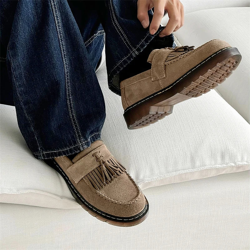 Ruskind Slip-on Sko til Herre | Moderne og Tidløs