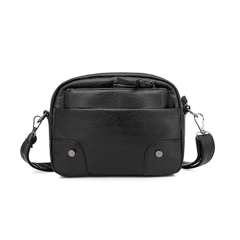Elegant Skuldertaske i Retro Design | Med Justerbar Rem og Ekstra Plads