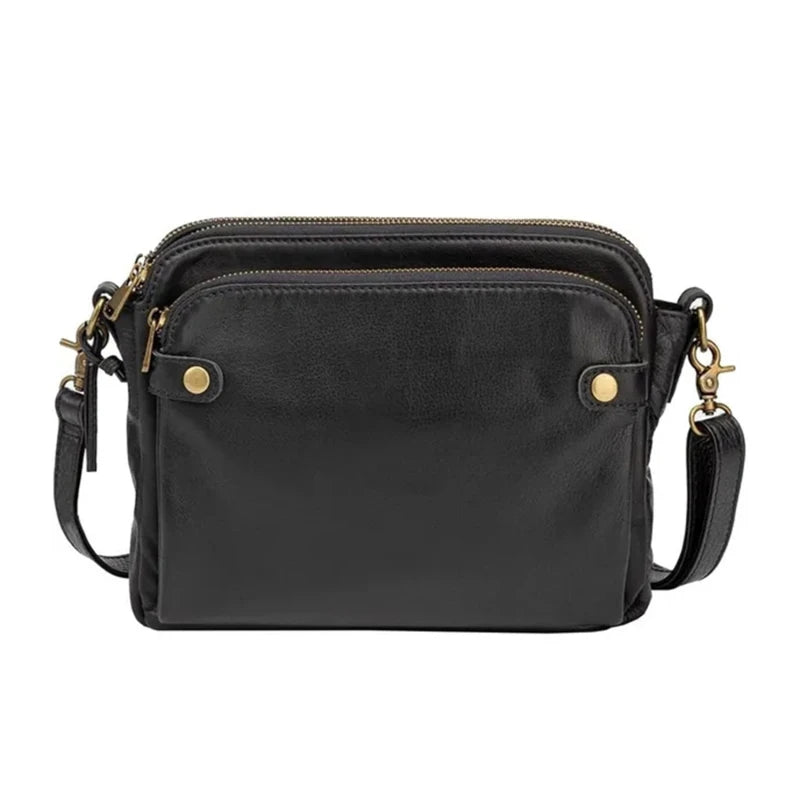 Elegant Skuldertaske i Retro Design | Med Justerbar Rem og Ekstra Plads