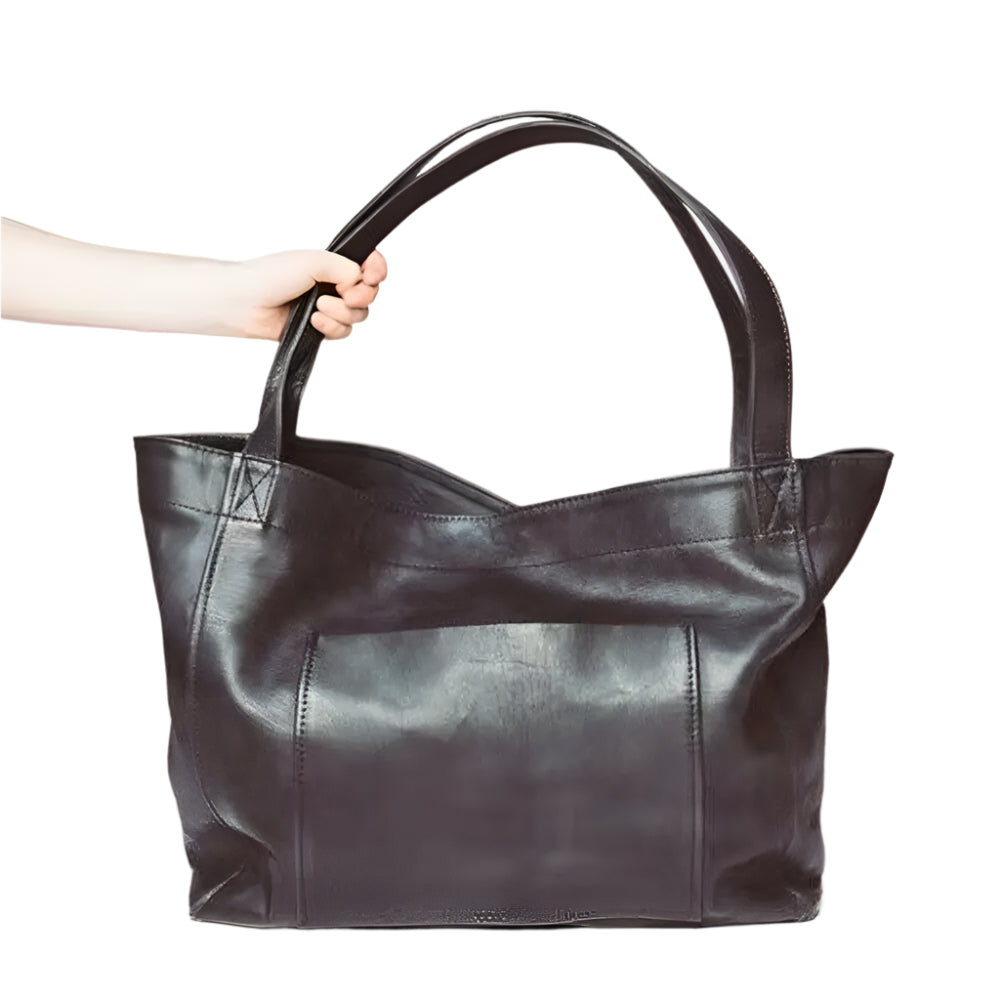 Vintage-inspireret PU Skuldertaske | Ekstra Plads og Tidløs Elegance