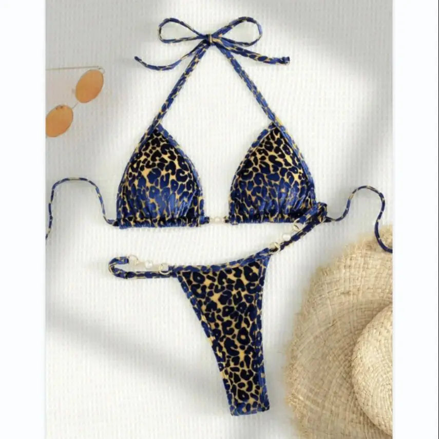 To-delt Bikini | Brazilian Stil med Eksklusivt Dyreprint