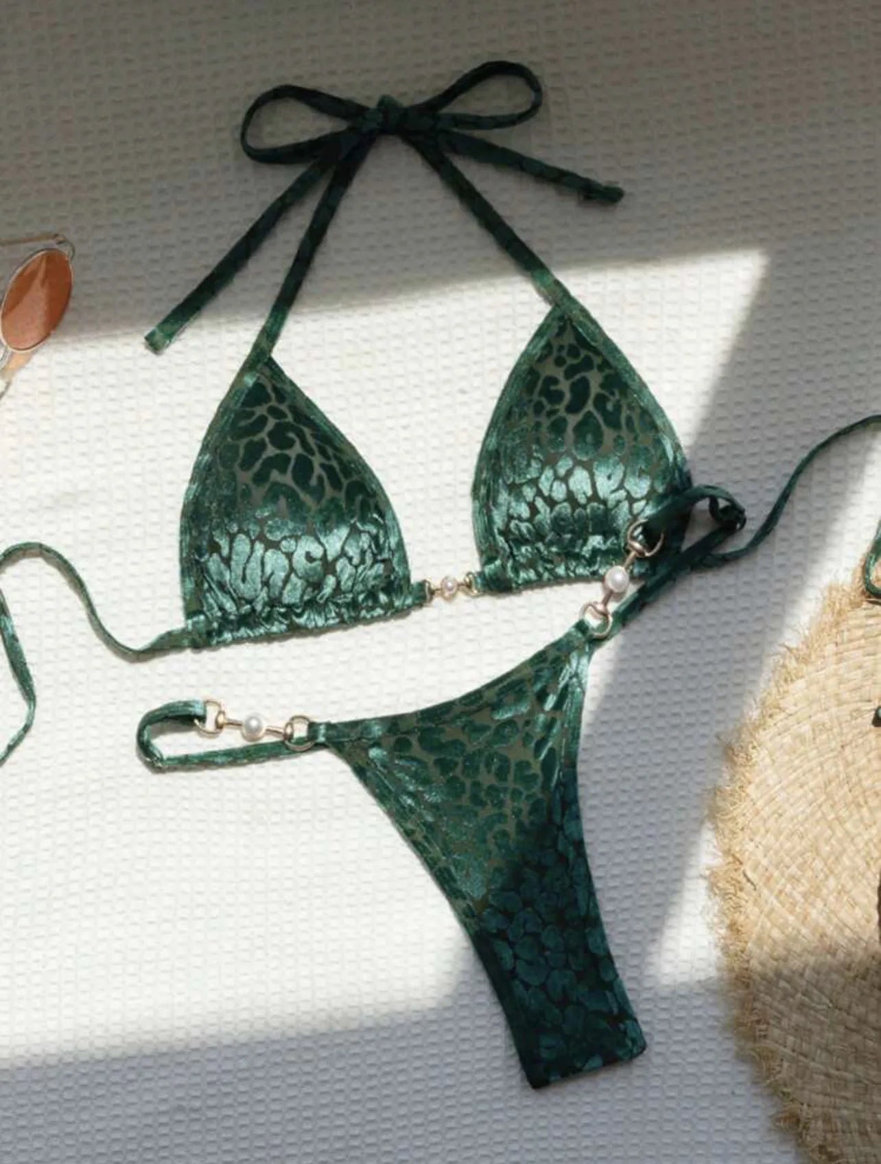 To-delt Bikini | Brazilian Stil med Eksklusivt Dyreprint
