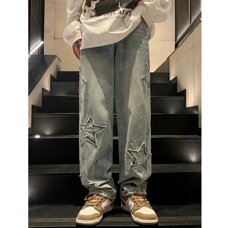 Streetwear Denim Bukser | Brede Ben og Ungt Look