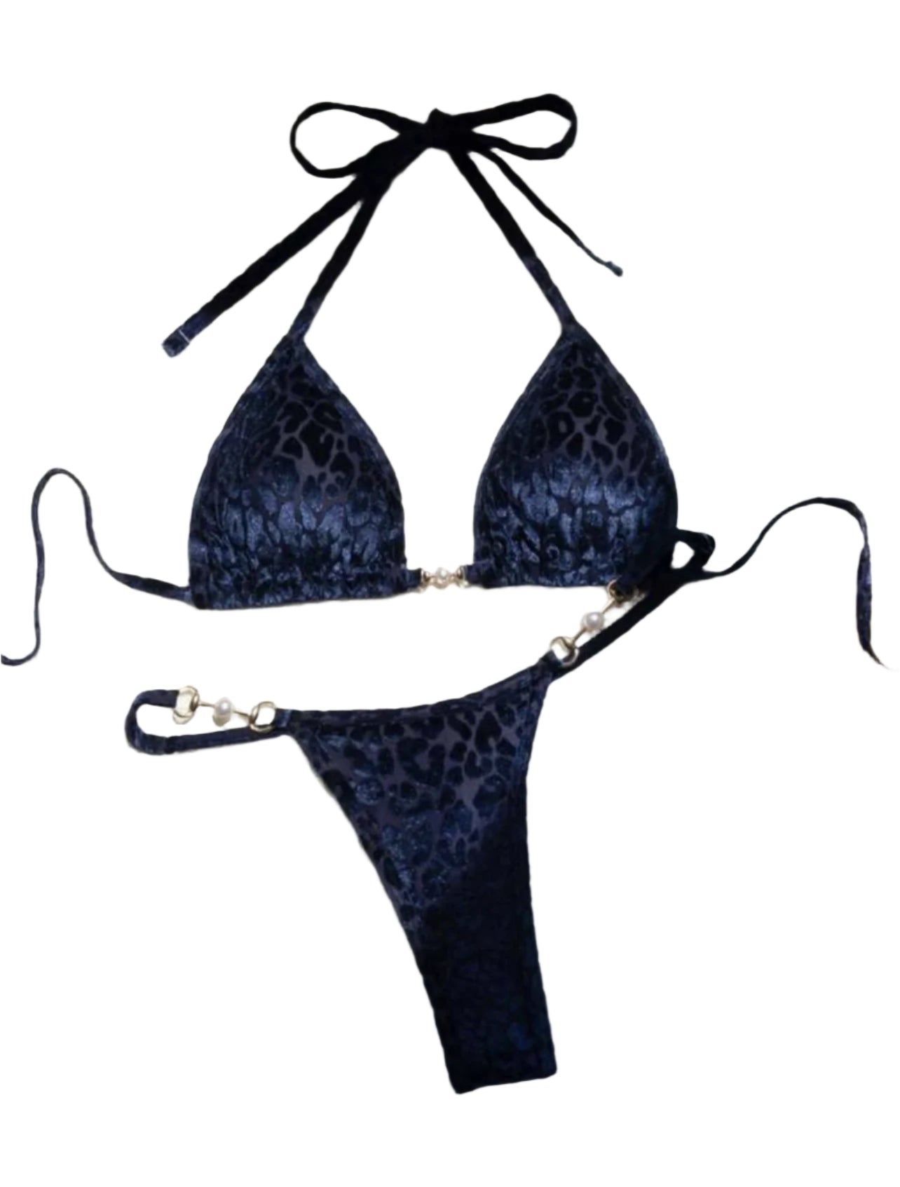 To-delt Bikini | Brazilian Stil med Eksklusivt Dyreprint