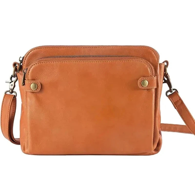 Elegant Skuldertaske i Retro Design | Med Justerbar Rem og Ekstra Plads