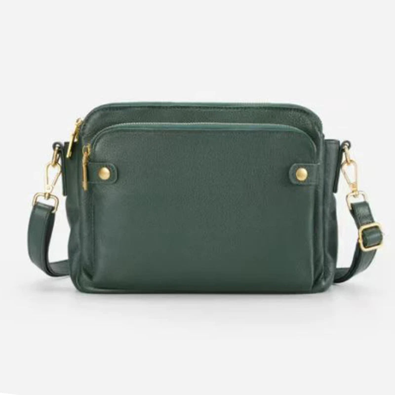 Elegant Skuldertaske i Retro Design | Med Justerbar Rem og Ekstra Plads