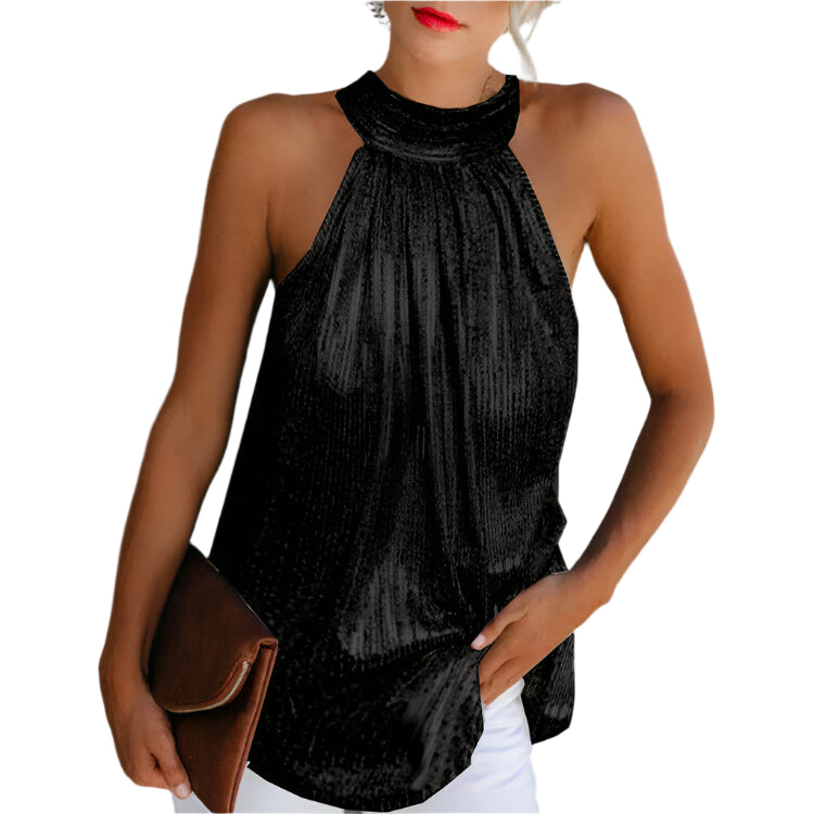Halterneck Top i Elegant Snit | Til Alle Anledninger