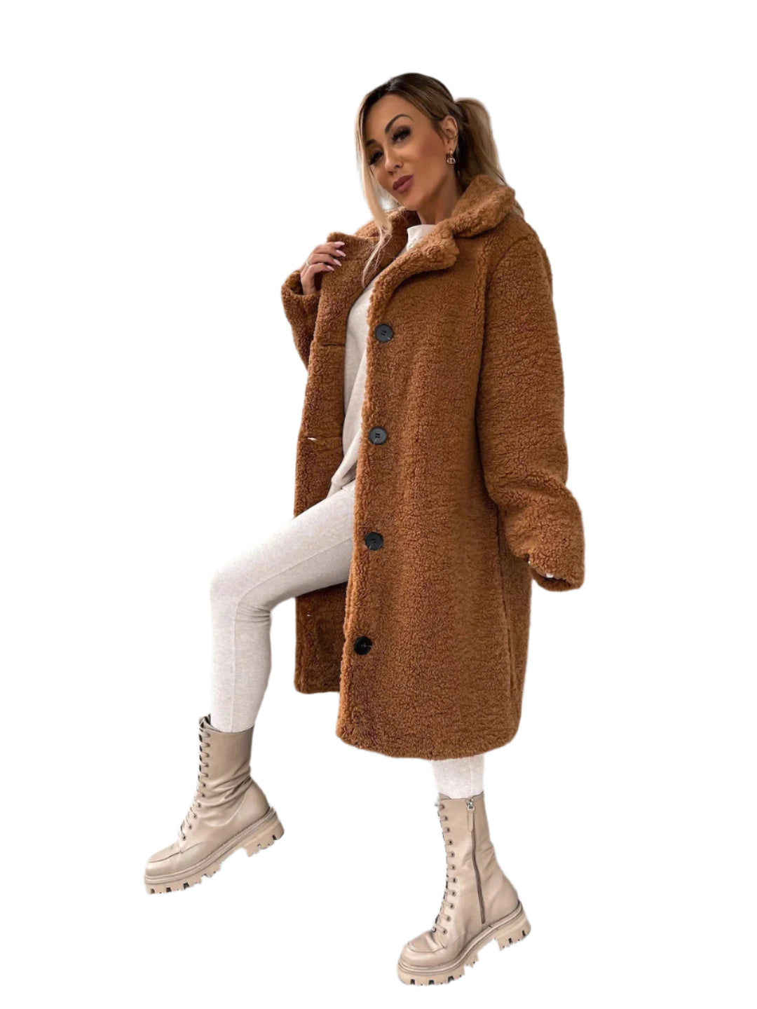 Klassisk Uldfrakke med Sofistikeret Design