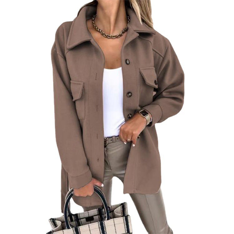 Casual oversize shacket til damer | Til kontor, fritid og byliv