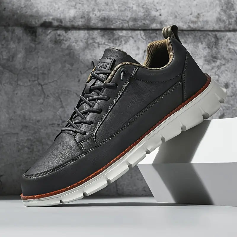 Herresneakers i Ægte Læder | Casual og Elegant Udtryk