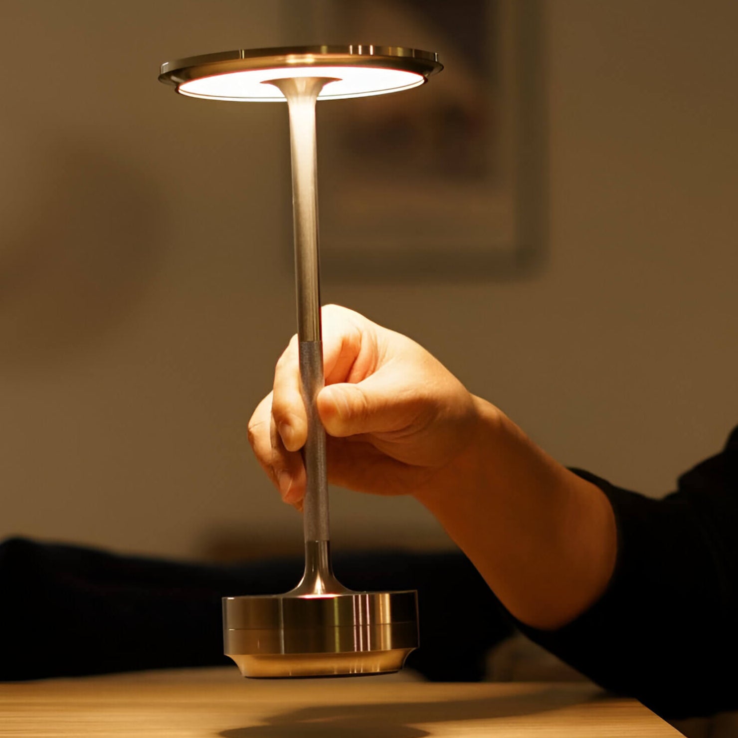 Trådløs og Genopladelig Bordlampe | Perfekt til Stemningsbelysning