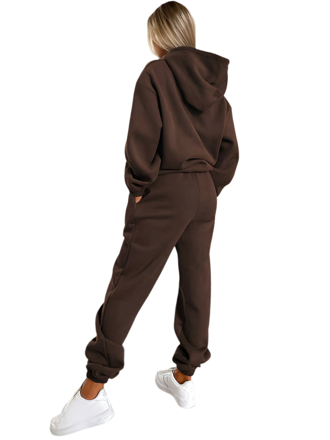 Feminint Lounge Sæt med Hoodie