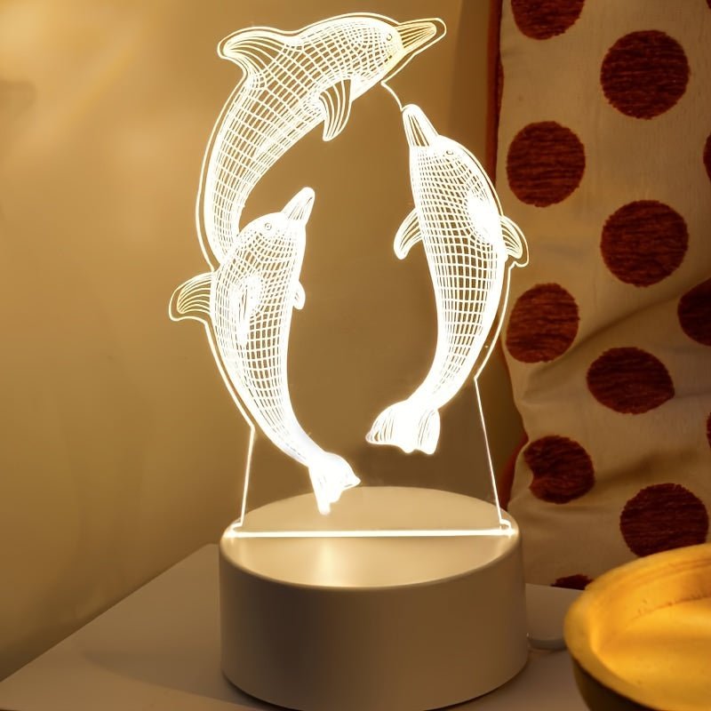 3D Effektlampe | Kreativt Lys til Boligindretning